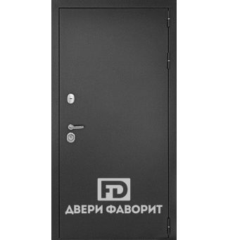 недорогая стальная дверь с отделкой цинкогрунт и ламинат