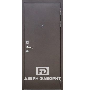 недорогая дверь с двухсторонней отделкой цинкогрунт