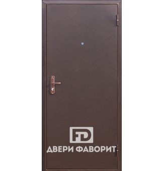 недорогая дверь с замком Мосрентген, отделка цинкогрунт