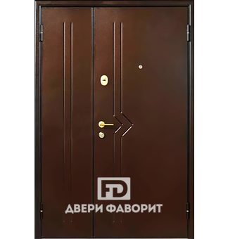 Недорогая двуствочатая дверь для тамбурного пространства