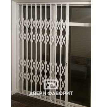 Раздвижная решетчатая дверь с замком Prefer